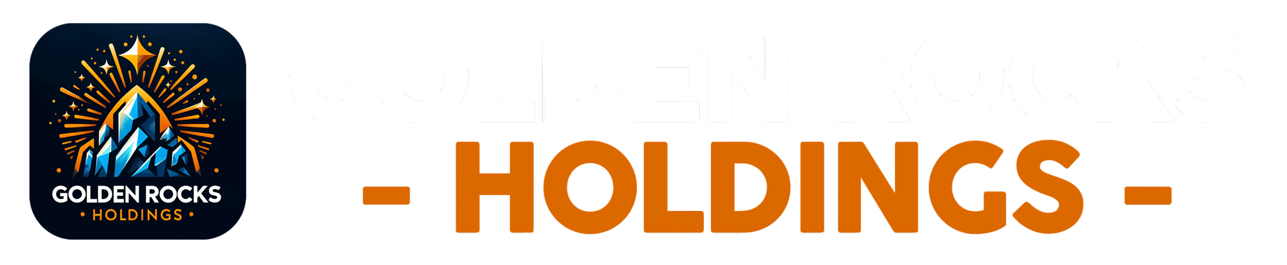 Golden Rocks Holdings Logo Rec Black